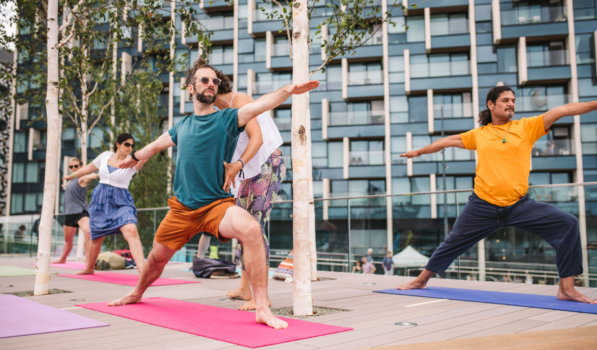 Yoga on Greenwich Peninsula